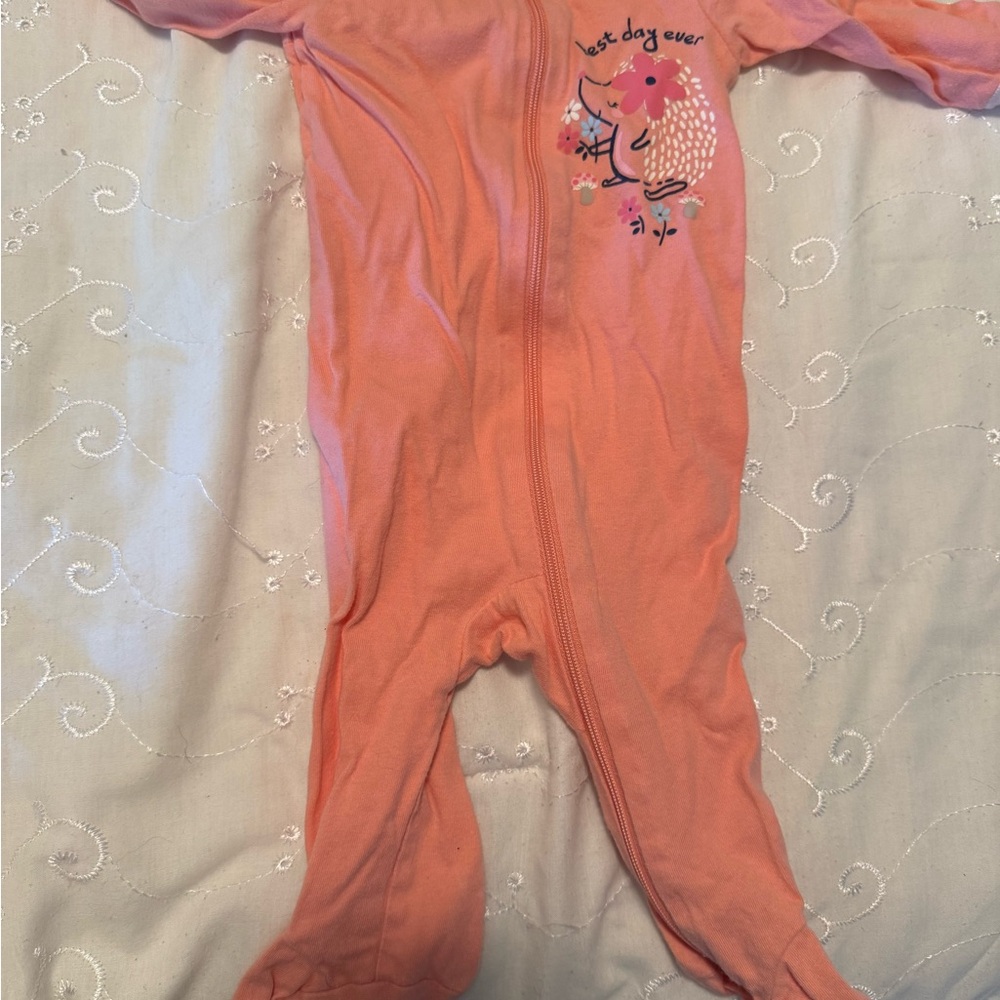 Adorable Pink Kids Footie